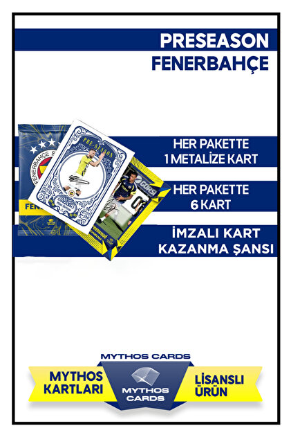 Fenerbahçe - Mythos Go Futbolcu Kartları Lisanslı 1 Paket